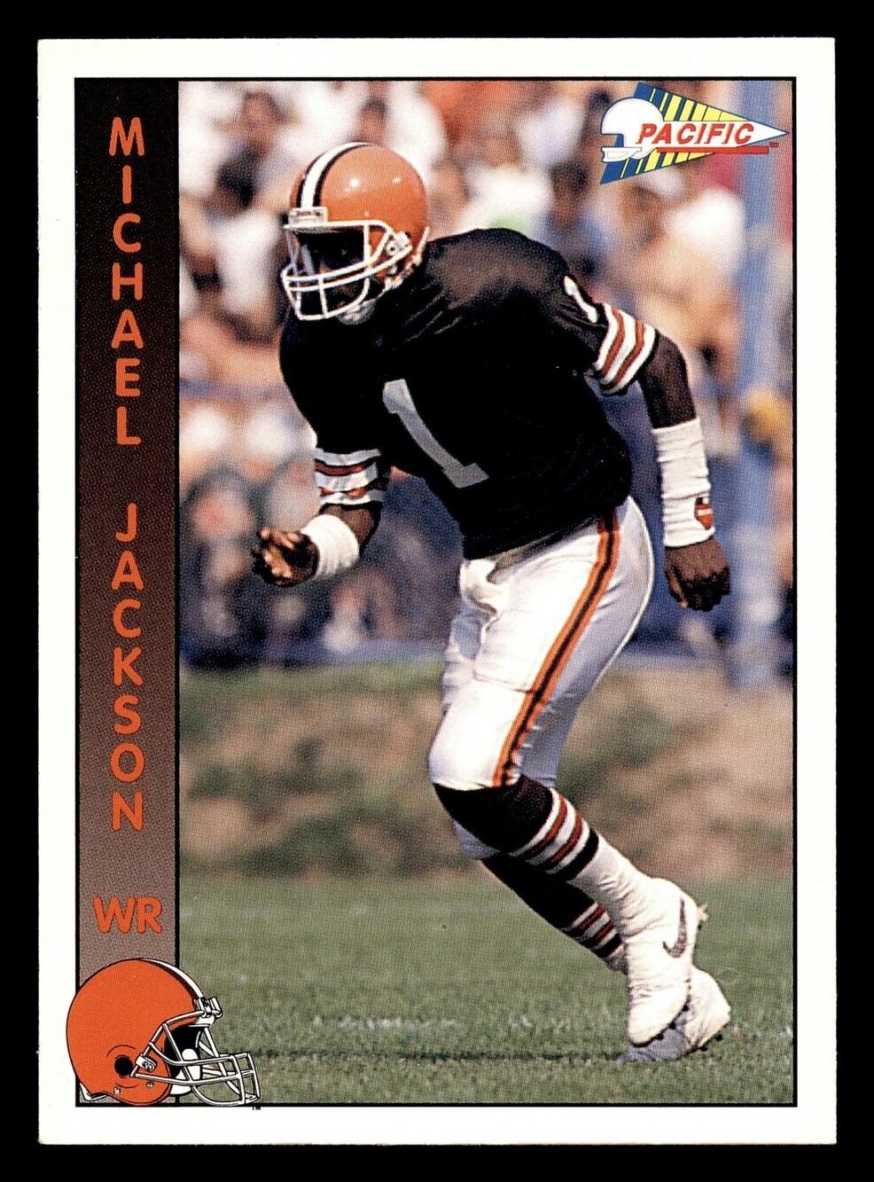 1992 Pacific #375 Michael Jackson Cleveland Browns Football Card